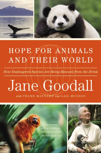 Book covered with animals Titled Hope for animals and their world