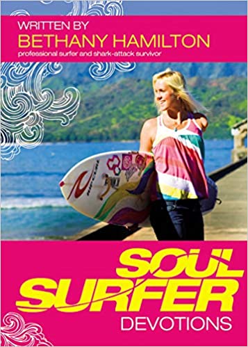 Book with girl cover handling surfing board