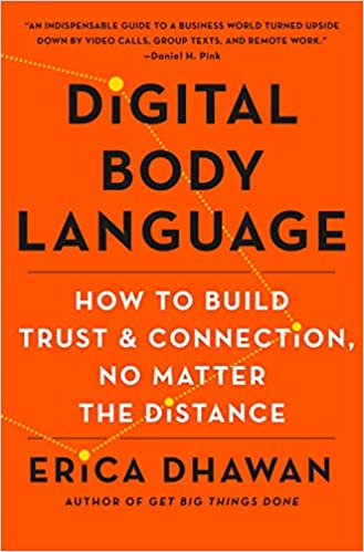 Orange book with information about body language