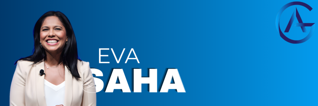 Eva Saha keynote speaker banner