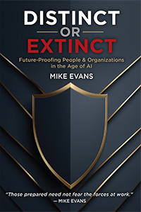 DistinctOrExtinct Cover Distinct or Extinct: Future-Proofing People and Organizations in the Age of AI